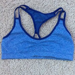 Bra - Size S - Blue and Grey - Racer Back